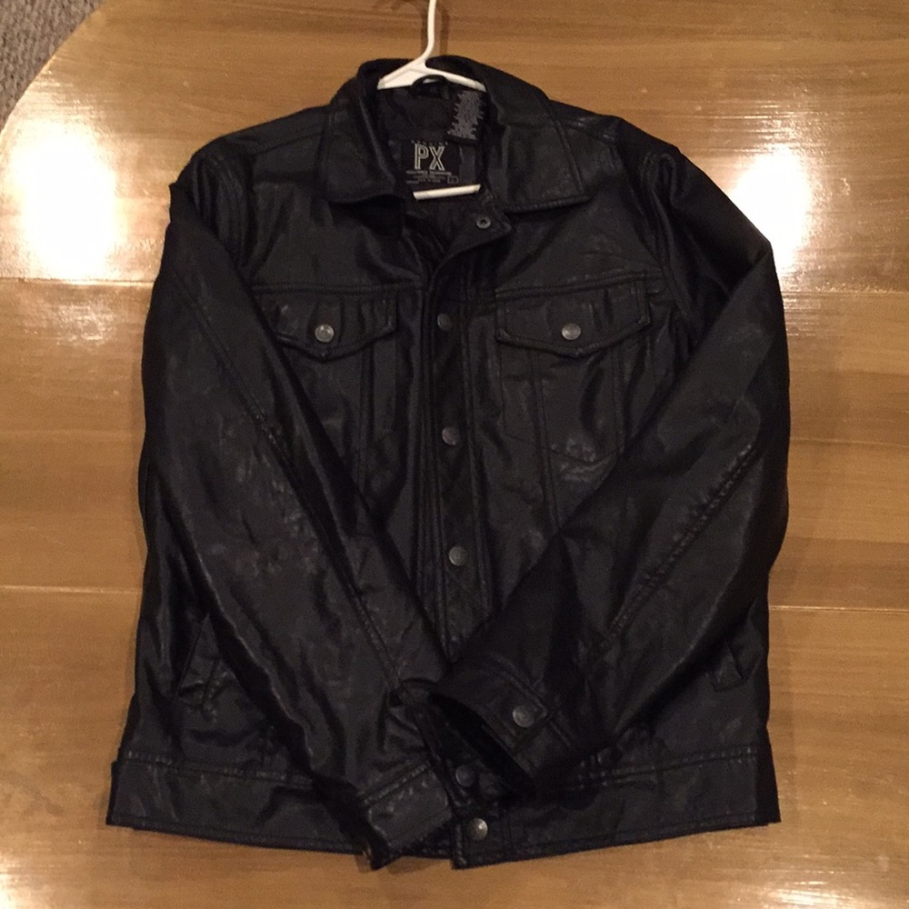 Men’s faux leather jacket